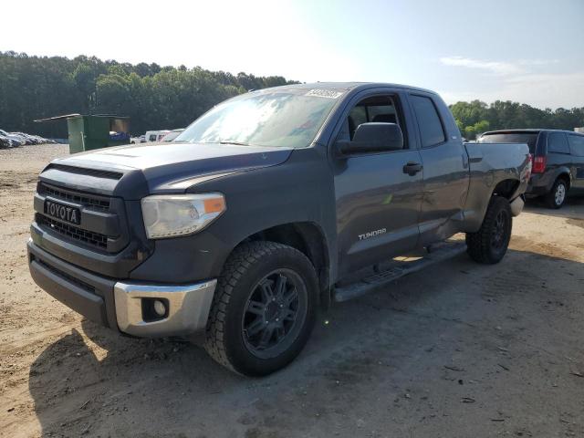 5TFRM5F12EX080358 - 2014 TOYOTA TUNDRA DOUBLE CAB SR/SR5 GRAY photo 1