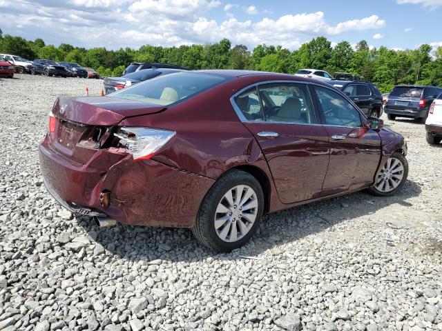 1HGCR2F72EA073635 - 2014 HONDA ACCORD EX BURGUNDY photo 3