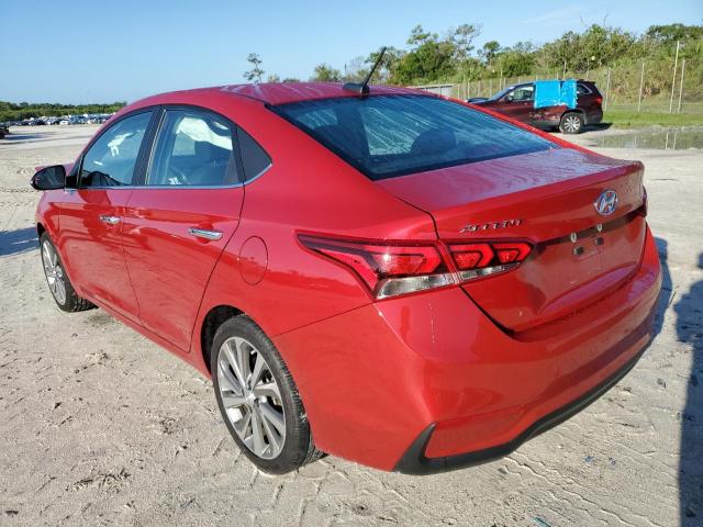 3KPC34A63NE177252 - 2022 HYUNDAI ACCENT LIMITED RED photo 2