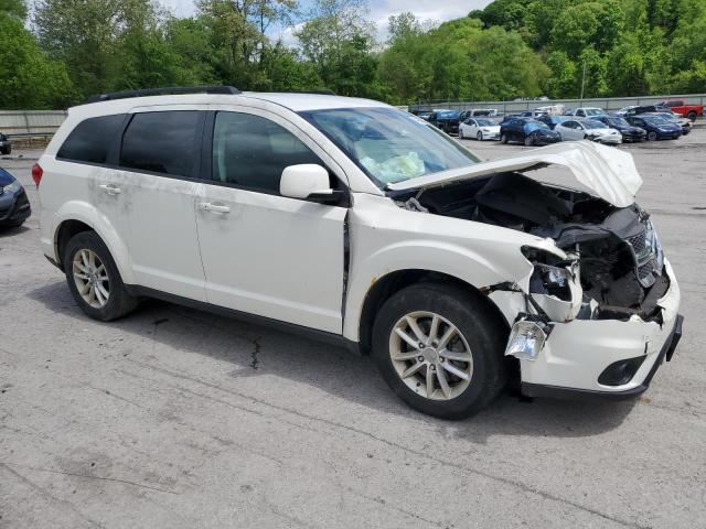 3C4PDDBGXET108950 - 2014 DODGE JOURNEY SXT WHITE photo 4