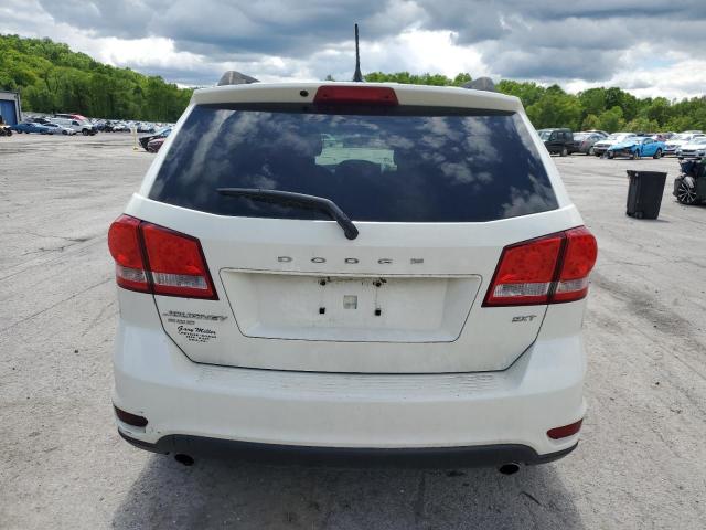 3C4PDDBGXET108950 - 2014 DODGE JOURNEY SXT WHITE photo 6