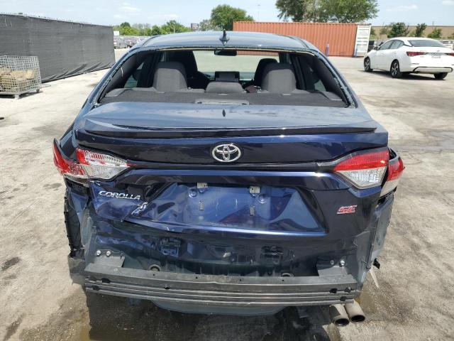 5YFS4MCE4NP104077 - 2022 TOYOTA COROLLA SE Կապույտ լուսանկար 6