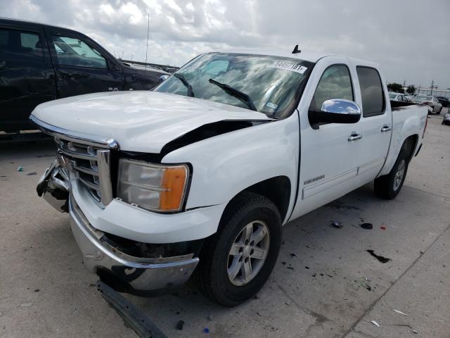 3GTRCVE08AG225476 - 2010 GMC SIERRA C1500 SLE WHITE photo 2