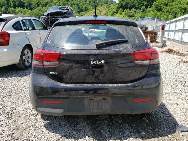 3KPA25AD9NE466389 - 2022 KIA RIO S BLACK photo 6