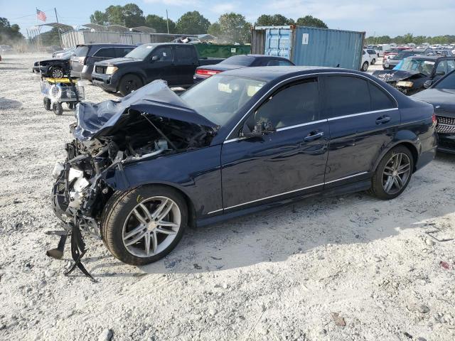 WDDGF4HB3EA959362 - 2014 MERCEDES-BENZ C 250 BLUE photo 1