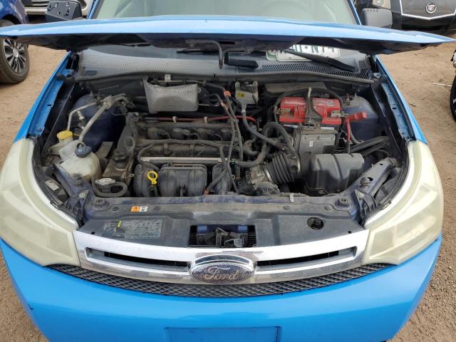 1FAHP34N48W221881 - 2008 FORD FOCUS S/SE BLUE photo 11