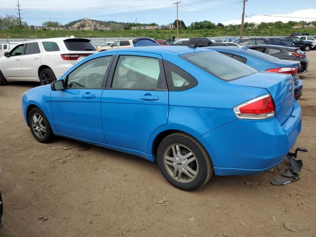 1FAHP34N48W221881 - 2008 FORD FOCUS S/SE BLUE photo 2