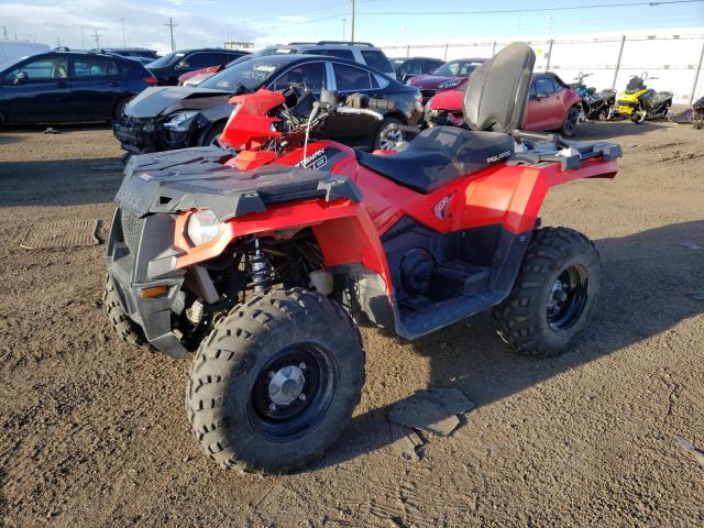 4XASDA572JA101603 - 2018 POLARIS SPORTSMAN TOURING 570 RED photo 2