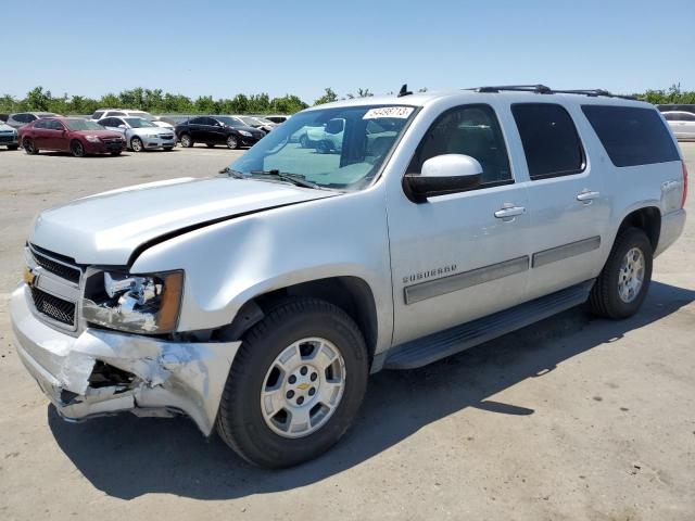 1GNSCJE09ER134269 - 2014 CHEVROLET SUBURBAN C1500 LT SILVER photo 1