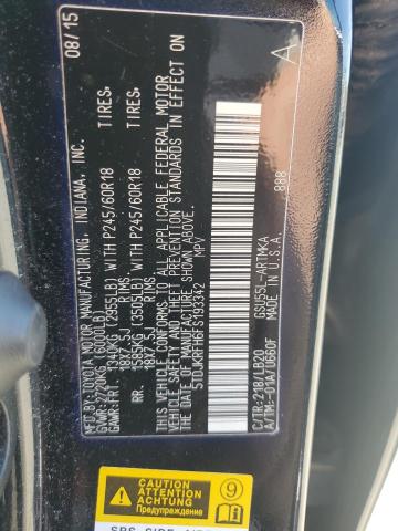 5TDJKRFH6FS193342 - 2015 TOYOTA HIGHLANDER XLE 黑色 照片 13