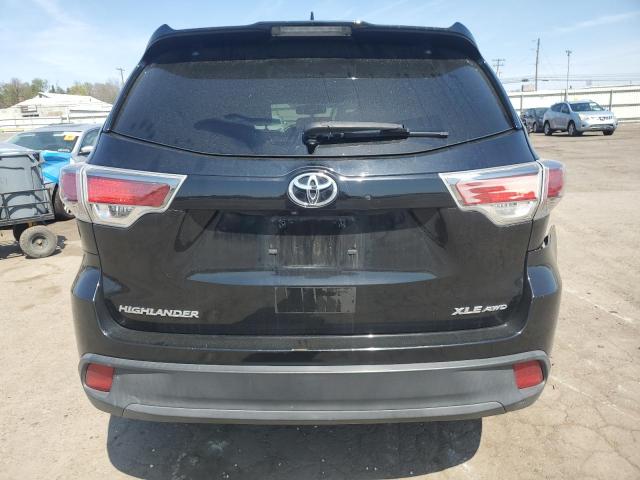 5TDJKRFH6FS193342 - 2015 TOYOTA HIGHLANDER XLE 黑色 照片 6