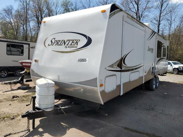 4YDT3102781534577 - 2008 KEYSTONE SPRINTER WHITE photo 2