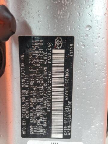 4T1BF3EK4BU120443 - 2011 TOYOTA CAMRY BASE Gümüş fotoğraf 13