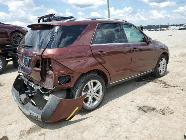 4JGDA5HB0DA189844 - 2013 MERCEDES-BENZ ML 350 4MATIC MAROON photo 3
