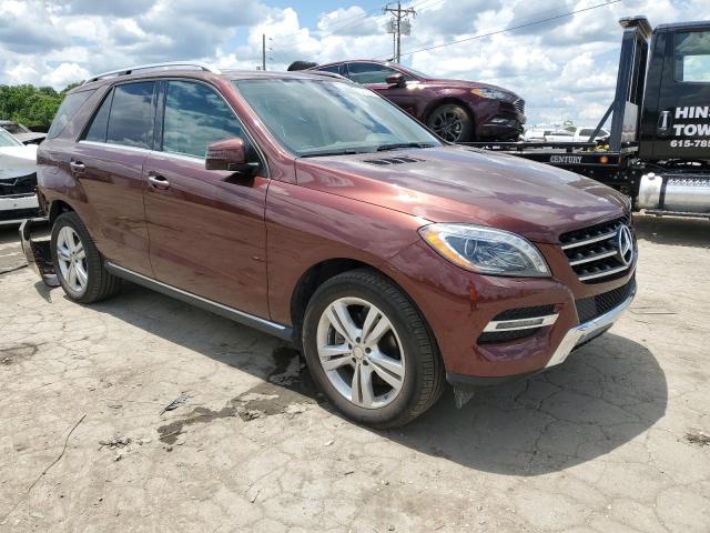 4JGDA5HB0DA189844 - 2013 MERCEDES-BENZ ML 350 4MATIC MAROON photo 4