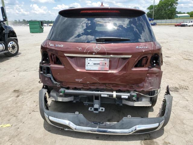 4JGDA5HB0DA189844 - 2013 MERCEDES-BENZ ML 350 4MATIC MAROON photo 6