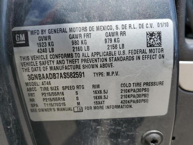 3GNBAADB7AS582591 - 2010 CHEVROLET HHR LS 石墨色 照片 13