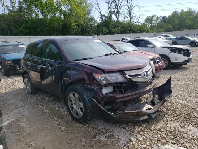 2HNYD286X8H555972 - 2008 ACURA MDX TECHNOLOGY BURGUNDY photo 4