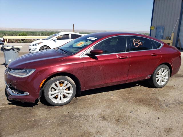 1C3CCCAB6FN542516 - 2015 CHRYSLER 200 LIMITED MAROON photo 1