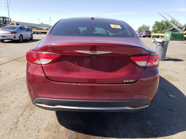 1C3CCCAB6FN542516 - 2015 CHRYSLER 200 LIMITED MAROON photo 6