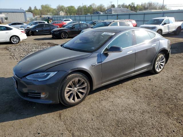5YJSA1E21HF199451 - 2017 TESLA MODEL S GRAY photo 1