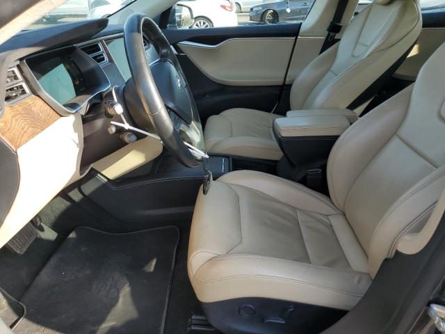 5YJSA1E21HF199451 - 2017 TESLA MODEL S GRAY photo 7