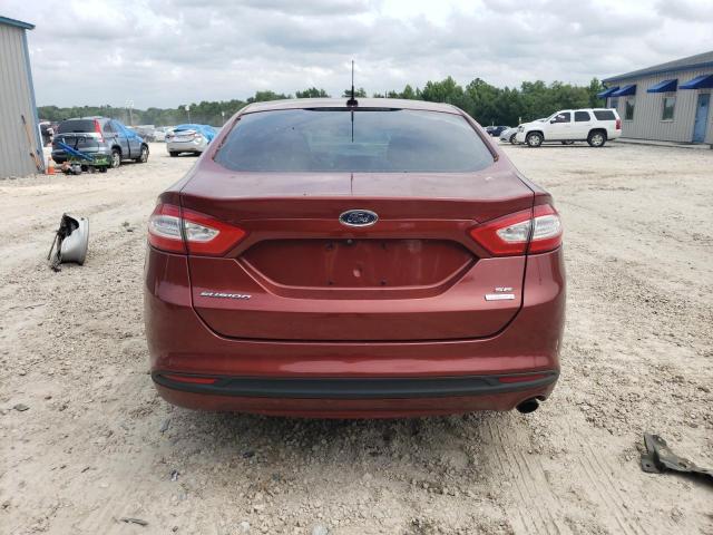 3FA6P0HD7ER108836 - 2014 FORD FUSION SE RED photo 6