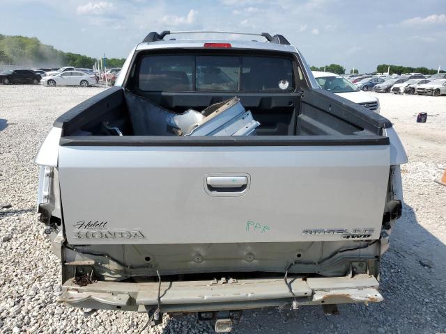 2HJYK16556H525111 - 2006 HONDA RIDGELINE RTL SILVER photo 6