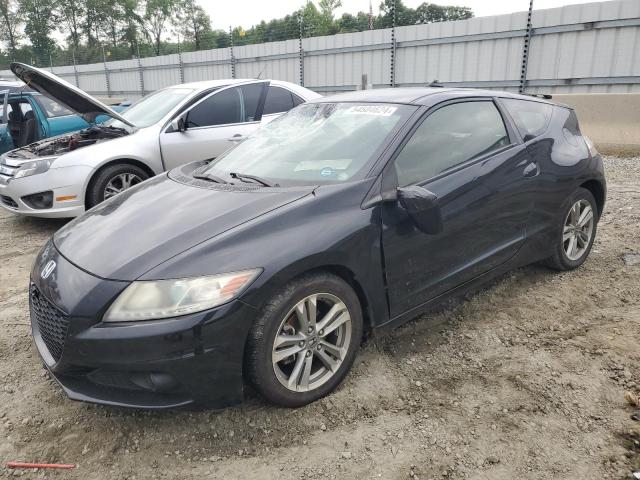 JHMZF1D69DS000842 - 2013 HONDA CR-Z EX BLACK photo 1