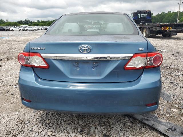 5YFBU4EE9DP154890 - 2013 TOYOTA COROLLA BASE BLUE photo 6