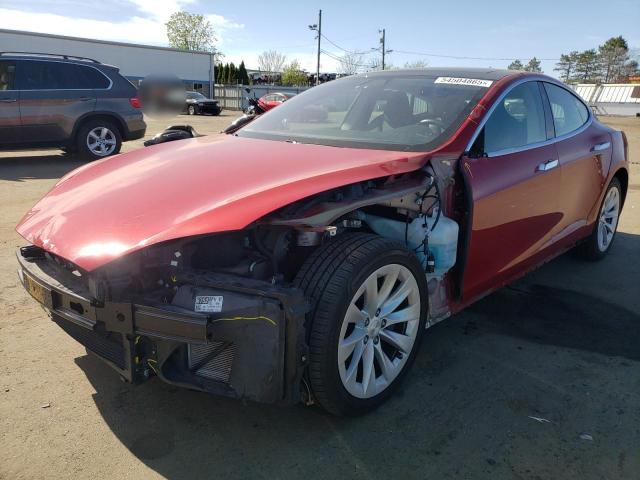 5YJSA1E26JF267619 - 2018 TESLA MODEL S RED photo 1