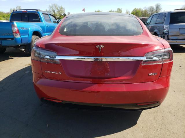 5YJSA1E26JF267619 - 2018 TESLA MODEL S RED photo 6