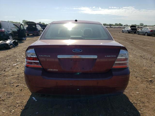 1FAHP25W08G128397 - 2008 FORD TAURUS LIMITED RED photo 6