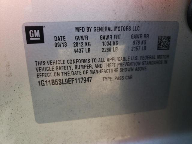 1G11B5SL9EF117947 - 2014 CHEVROLET MALIBU LS TAN photo 12