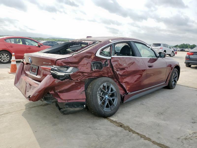 WBY43AW06RFR52113 - 2024 BMW I4 EDRIVE 35 MAROON photo 3