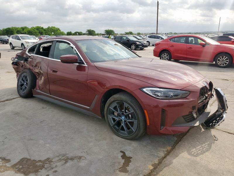 WBY43AW06RFR52113 - 2024 BMW I4 EDRIVE 35 MAROON photo 4