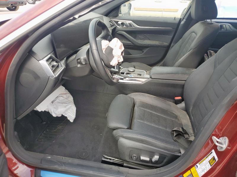 WBY43AW06RFR52113 - 2024 BMW I4 EDRIVE 35 MAROON photo 7