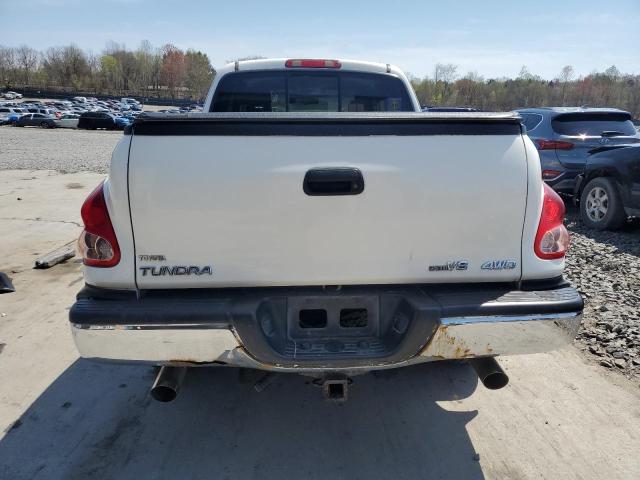 5TBBT44176S480398 - 2006 TOYOTA TUNDRA ACCESS CAB SR5 WHITE photo 6