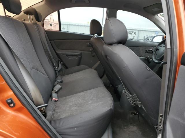 KNADE223596571710 - 2009 KIA RIO BASE ORANGE photo 10
