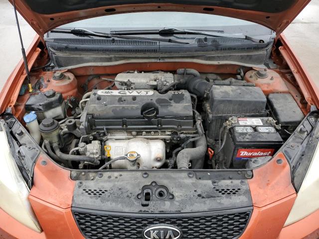 KNADE223596571710 - 2009 KIA RIO BASE ORANGE photo 11