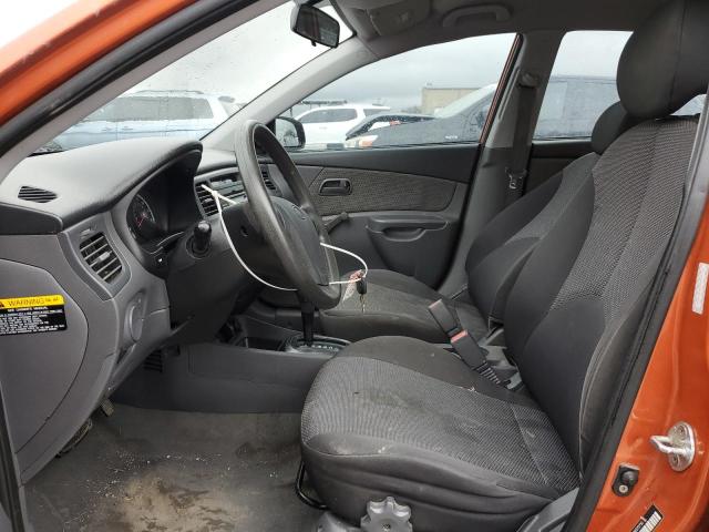 KNADE223596571710 - 2009 KIA RIO BASE ORANGE photo 7