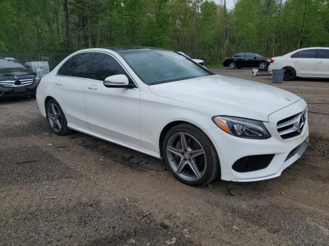 55SWF4KB7HU194178 - 2017 MERCEDES-BENZ C 300 4MATIC WHITE photo 4