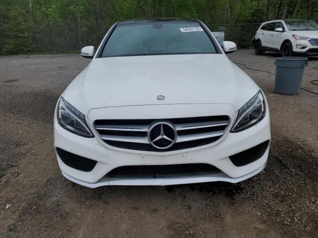 55SWF4KB7HU194178 - 2017 MERCEDES-BENZ C 300 4MATIC WHITE photo 5