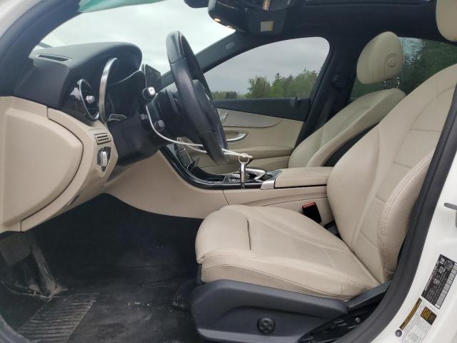 55SWF4KB7HU194178 - 2017 MERCEDES-BENZ C 300 4MATIC WHITE photo 7