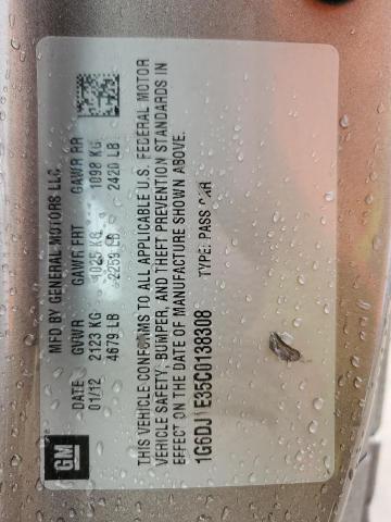 1G6DJ1E35C0138308 - 2012 CADILLAC CTS PERFORMANCE COLLECTION Серый фото 12