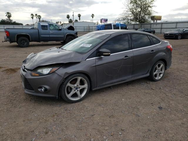 1FAHP3J24CL285388 - 2012 FORD FOCUS TITANIUM GRAY photo 1