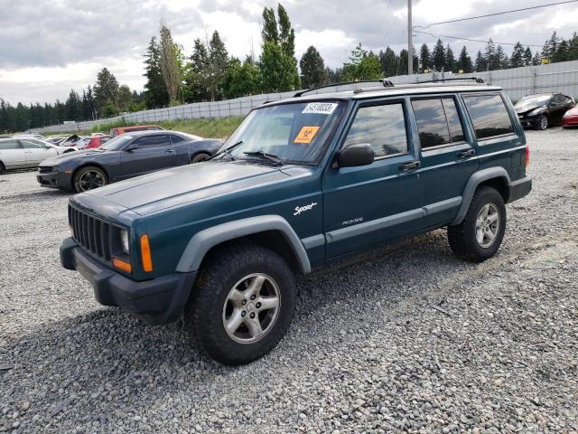 1J4FJ68S7WL229597 - 1998 JEEP CHEROKEE SPORT GREEN photo 1