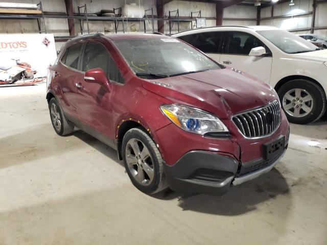 KL4CJASB9EB630443 - 2014 BUICK ENCORE BURGUNDY photo 4