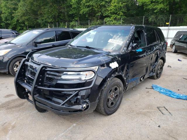 1FM5K8ARXGGB65434 - 2016 FORD EXPLORER POLICE INTERCEPTOR BLACK photo 1