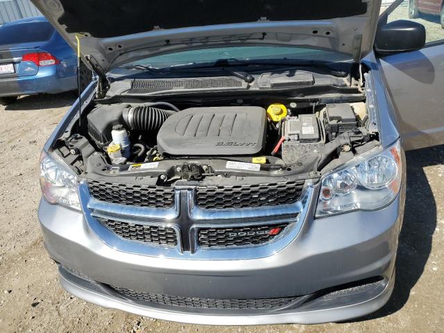 2C4RDGBG9KR553866 - 2019 DODGE GRAND CARA SE SILVER photo 12